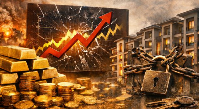 Gold skyrocketed, the housing market froze.