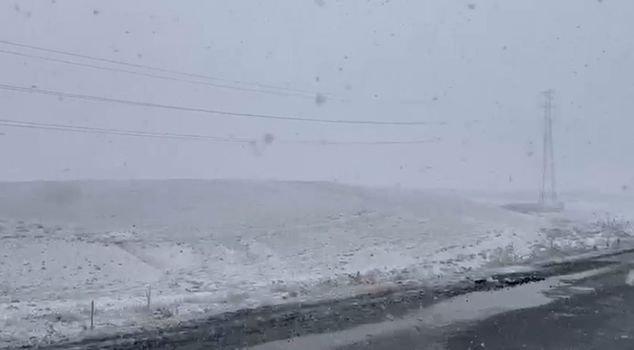 It snowed heavily in Turkey's driest district.