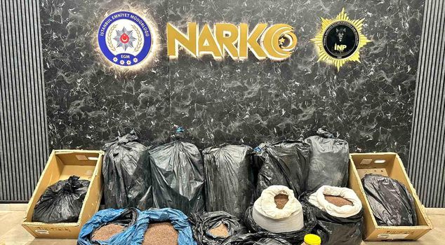 374 kilograms and 600 grams of drugs soaked in coffee were seized in Istanbul.