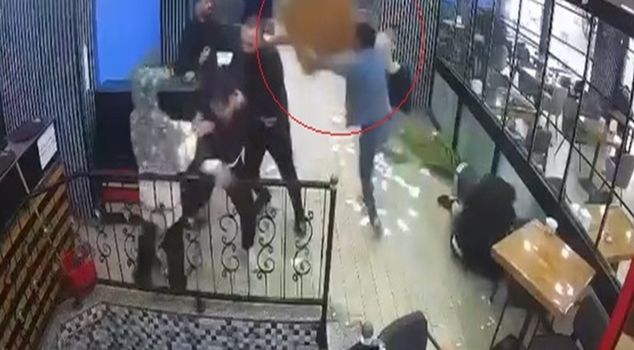 They attacked each other with tables and chairs, and after collecting money among themselves to pay the expenses, they were released.