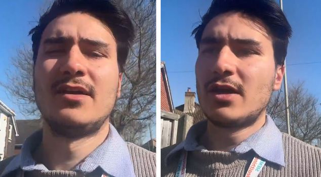 He recorded a video from England and rebelled against the incident happening in Turkey: I have never seen it here even once.