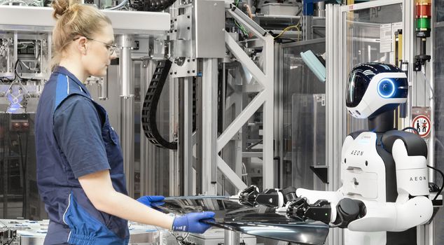 Things are changing at the German automotive giant, robots have been deployed on the production line.