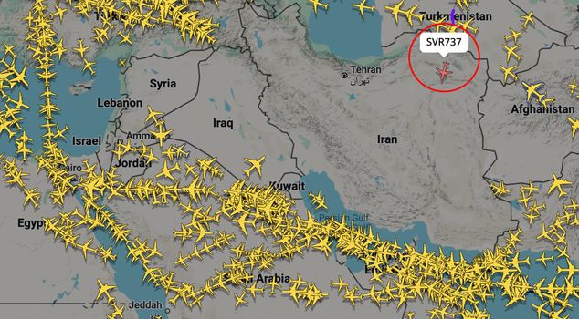 The image the world is talking about! Radars tracked this plane.