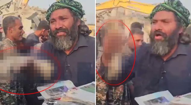 A girl killed in elementary school in Iran showed her severed hand and rebelled: The world must see this murder.