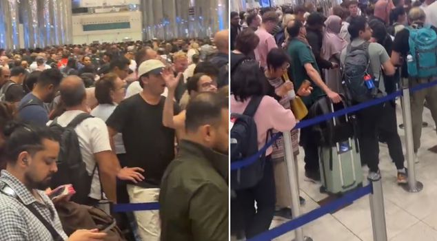 اندلعت الحرب في الخليج! صواريخ تضرب فندقاً فاخراً، والفوضى تسود في المطار.