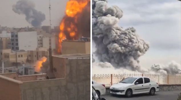Attack from the USA and Israel on Tehran! There was a great panic.