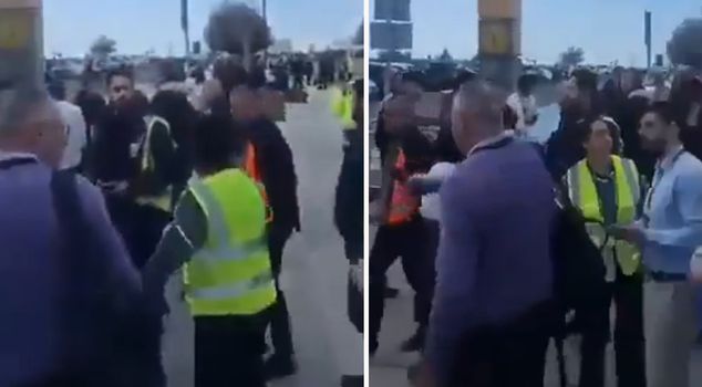 The second largest airport in Southern Cyprus is being evacuated.