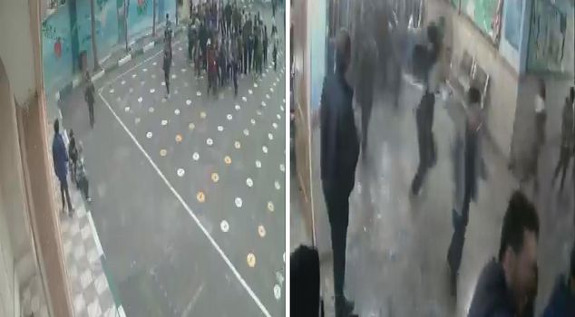 Ужас ракеты, упавшей рядом со школой в Иране, зафиксирован на камерах: Дети испытали ужас.