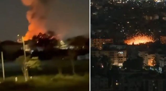 Israel bombarded Beirut, the capital of Lebanon.