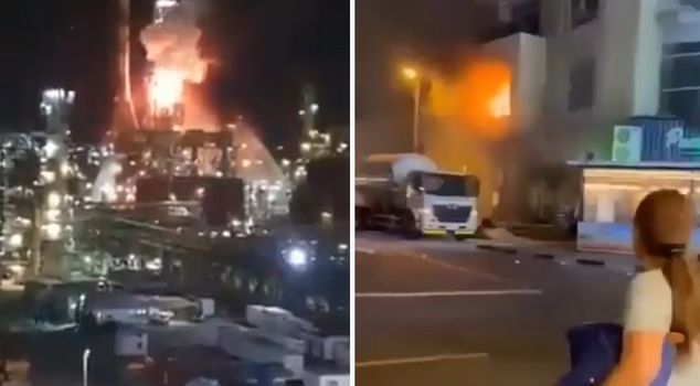 Missiles are falling on Israel again! Iran targeted the oil refinery.