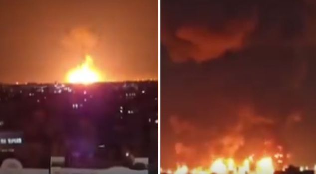 Израильские боевые самолеты нанесли удар по Ирану! Они нацелились на три нефтехранилища.