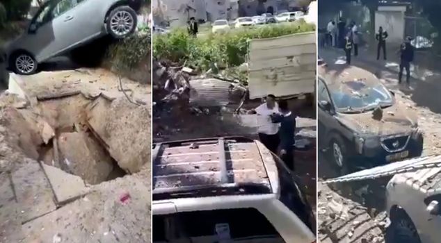 إيران ضربت قلب إسرائيل! الدمار في المدينة كبير، وحدثت حفرة ضخمة.