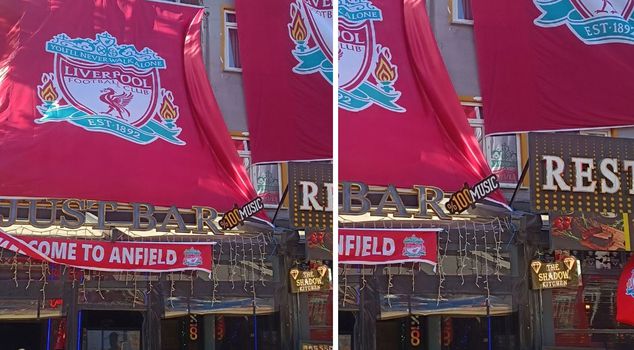 Controversial image before the Galatasaray-Liverpool match