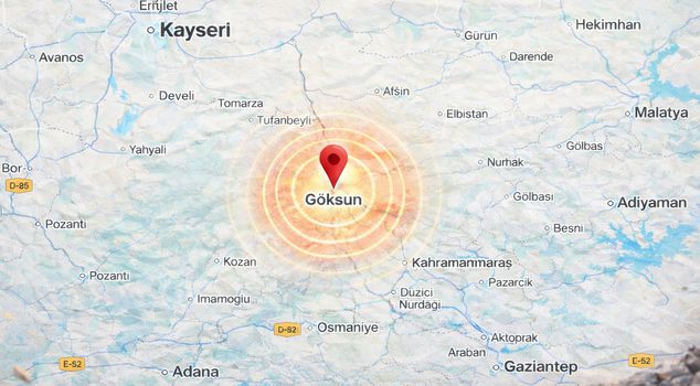 Terrifying earthquake in Kahramanmaraş.