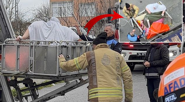 240-килограммовая молодая женщина в центре внимания! Они сняли окно и опустили его с помощью крана.