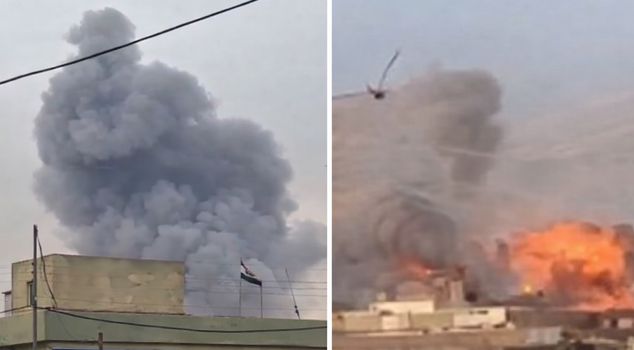 The US launched a drone attack on the Iraqi Army Headquarters in Baghdad.