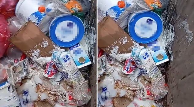 إسراف مذهل من سلسلة المتاجر الشهيرة: لقد ألقوا بكل شيء في القمامة.