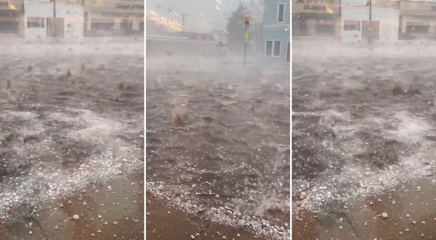 A massive hailstorm in the U.S. officially rained stones from the sky.