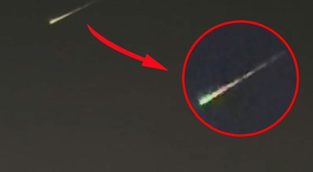A bright object was seen in the sky in Uşak.
