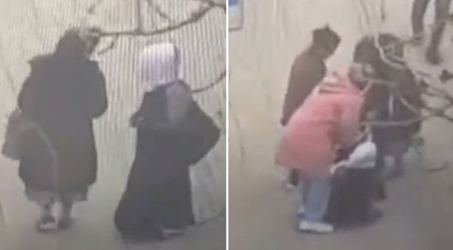 سرق حقيبة المرأة بحجة التسول وهرب.