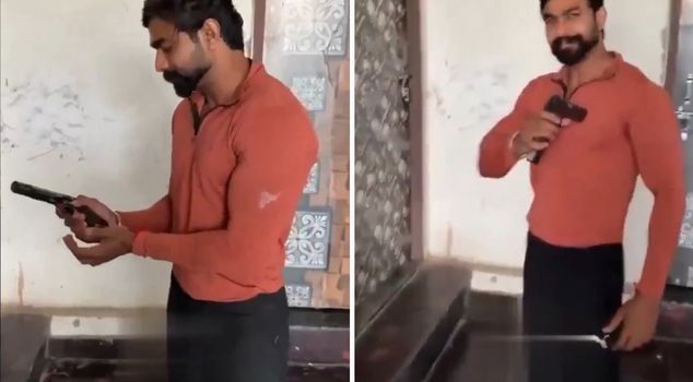 أطلق النار على نفسه أثناء تصوير فيديو.
