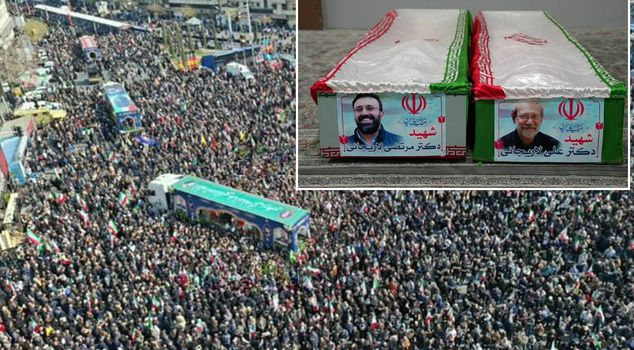 Али Ларикани провожают в последний путь! Похороны в Иране, похожие на демонстрацию силы.