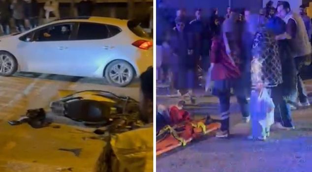 حادث مروع في باتمان! اصطدم سيارة بدراجة نارية