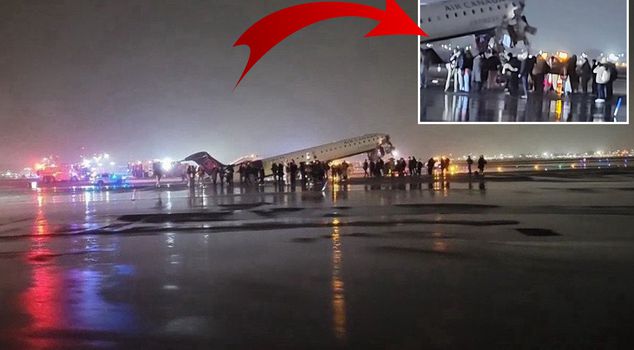 A passenger plane collided with a fire truck in the USA! There are many dead and injured.