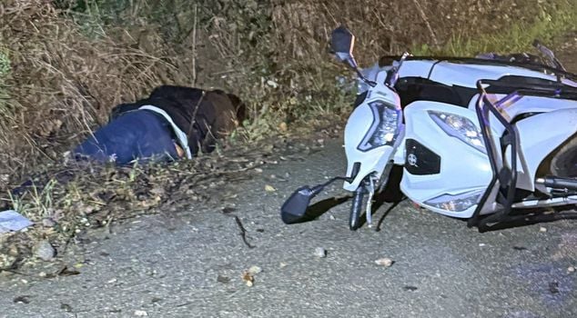 The driver of the overturned motorcycle in Bursa died.