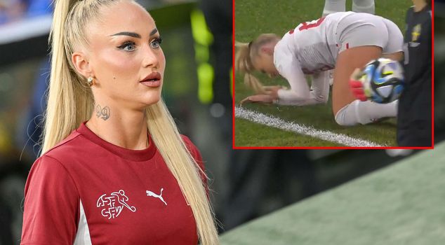 Famous female footballer Alisha Lehmann scared us this time.