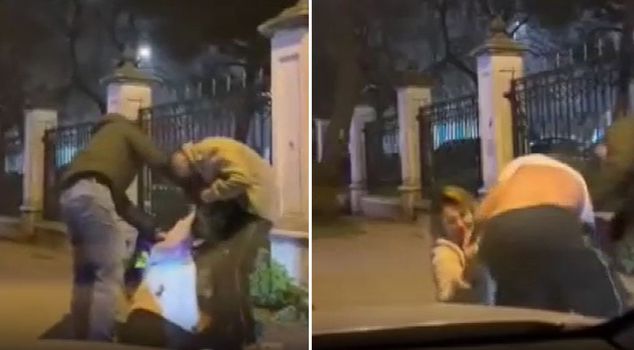He assaulted his ex-girlfriend in the middle of the street: Those moments were captured on camera.