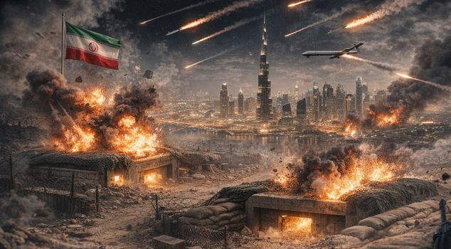 Iran claimed that US military shelters were hit in Dubai.