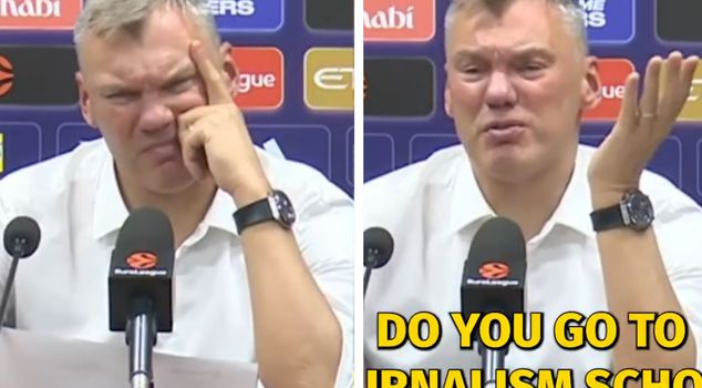 The question that drove Sarunas Jasikevicius crazy! He humiliated the journalist.