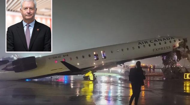 The CEO of Air Canada, whose plane crashed in New York, has decided to resign.