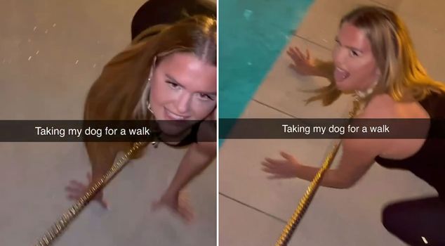 وضعت طوقًا حول عنق المرأة وأخذتها في نزهة، وما تلا ذلك كان أكثر فضيحة.