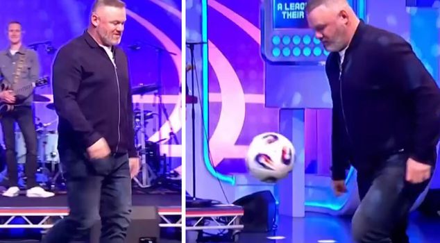 Wayne Rooney recreated his unforgettable bicycle kick goal, here is the result.