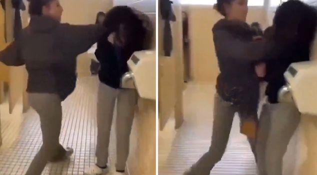 He was punched repeatedly, but things changed when he counterattacked.