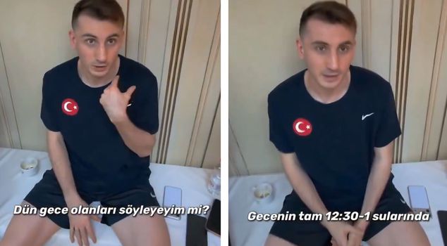 Kerem Aktürkoğlu was caught off guard while sleeping: They threw something like a bomb.