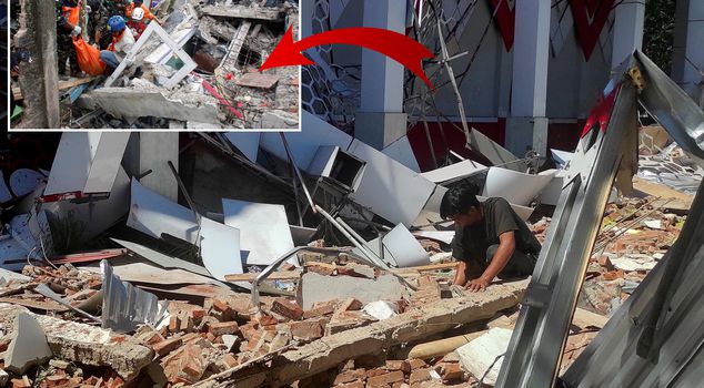 A 7.4 magnitude earthquake in Indonesia.