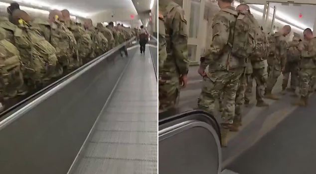 A groundbreaking image! The UAE welcomed thousands of US soldiers like this.