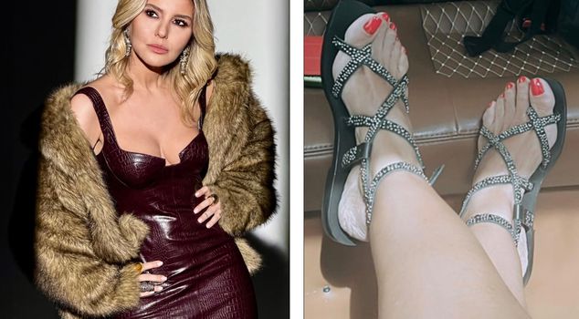 Gülben Ergen sharing her feet with her special subscribers became a sensation.