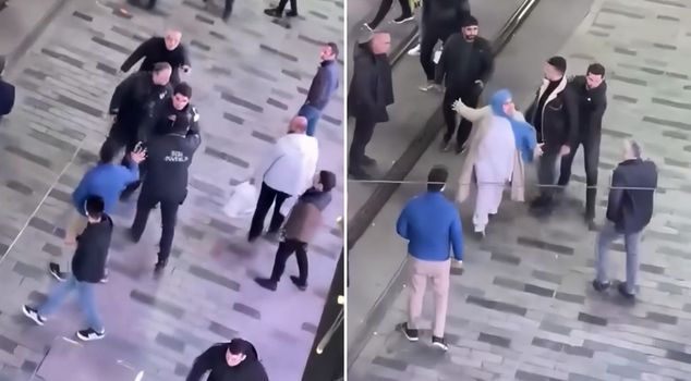 В Таксиме ужасная драка! Когда тетя вмешалась, все стало еще хуже.