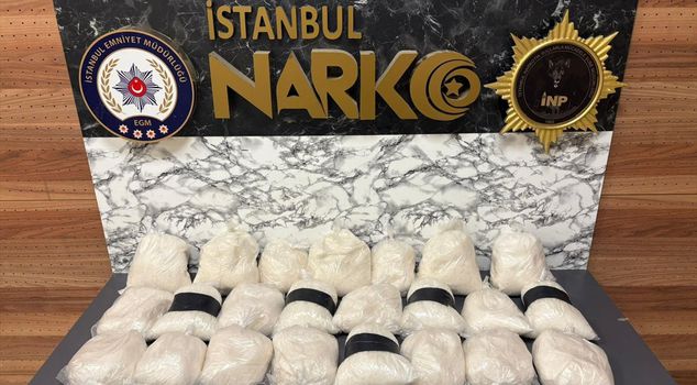 28 kilograms and 150 grams of drugs hidden in a refrigerator sent by cargo in Istanbul were seized.