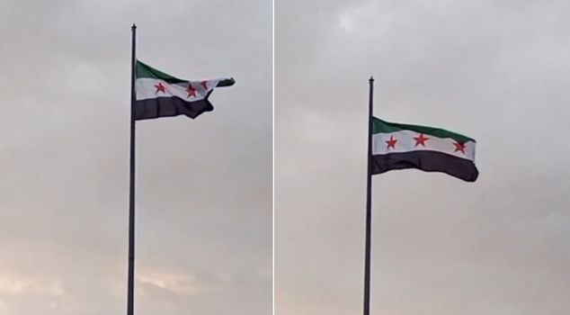 Important development at our border! And the flag has been raised.