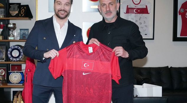 Sinan Akçıl visited TFF President İbrahim Hacıosmanoğlu.