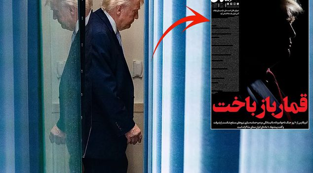 Look at the headline of the Iranian newspaper after the ceasefire!