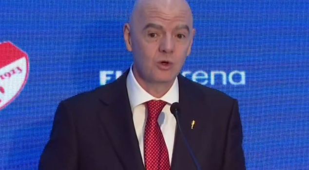 Infantino's explosive Turkey chant! The hall erupted in applause.