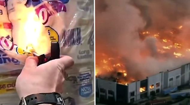 He got angry about his salary and set the huge warehouse on fire: He shared those moments on social media.