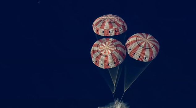 Four astronauts have reached Earth in NASA's historic mission.