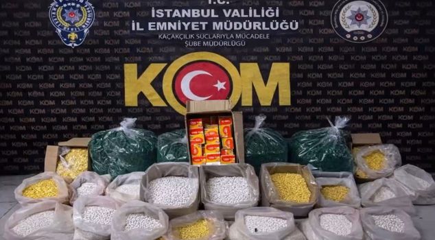 Raid on counterfeit drug workshop in Bayrampaşa: 1 million 500 counterfeit pills seized
